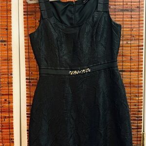 Max & Cleo Textured Black cocktail Dress